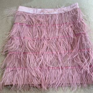 Mini Pink Feather Skirt